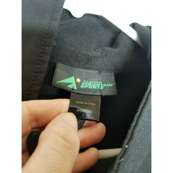 EMS Black Full Zip Hiking Outdoors Athletic Jacket Womens Size Large Softshell - Picture 7 of 12